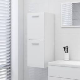 Berkfield Home Bathroom Cabinet White 30x30x80 cm Engineered Wood - Size: 30 x 30 x 80 cm - thumbnail 1
