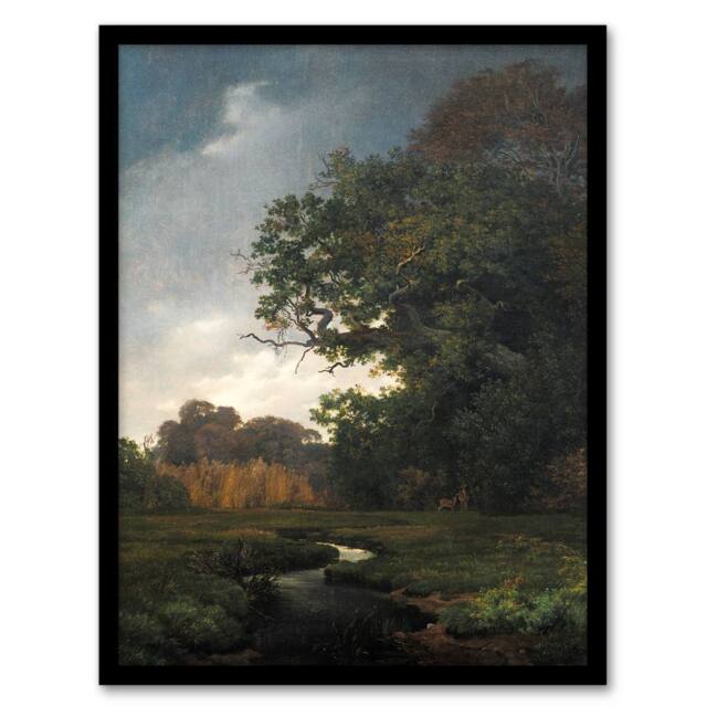 "Artery8 Landscape With Gray Weather Lundbye Framed Wall Art Print - Size: W12"" x H16""" - image 1