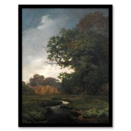 "Artery8 Landscape With Gray Weather Lundbye Framed Wall Art Print - Size: W12"" x H16""" - thumbnail 1