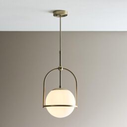 Netlighting 'COSENZA' Stylish Contemporary Dimmable Glass Pendant Ceiling Light in Yellow - thumbnail 2