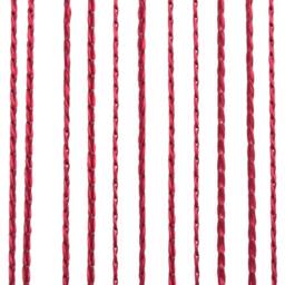 Berkfield Home String Curtains 2 pcs 100x250 cm Burgundy in Red - thumbnail 3