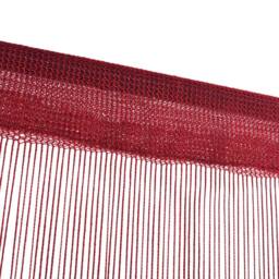 Berkfield Home String Curtains 2 pcs 100x250 cm Burgundy in Red - thumbnail 4