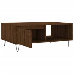 Berkfield Home Coffee Table Brown Oak 90x60x35 cm Engineered Wood - Size: 90 x 60 x 35 cm - thumbnail 6