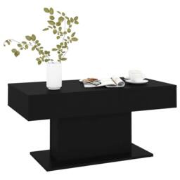 Berkfield Home Durable Coffee Table Black 96x50x45 cm Engineered Wood - Size: 96 x 50 x 45 cm - thumbnail 1