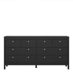 Wyld Haus Gossmere Matt Black Large 8 Drawer Chest - thumbnail 3