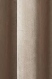 Laurence Llewelyn-Bowen Montrose' Velvet Blackout-Coated Pair of Eyelet Curtains in Natural - Size: 117 cm width x 183 cm drop - thumbnail 3