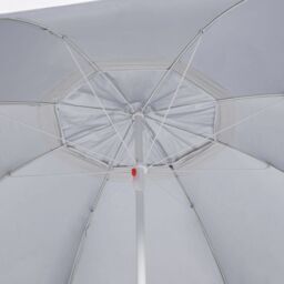Berkfield Home Beach Umbrella with Side Walls Sand 215 cm in Yellow - thumbnail 6