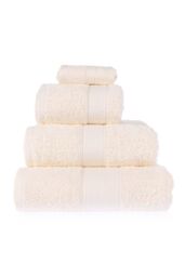 Homescapes 500 GSM Turkish Cotton Towel Soft, Absorbent & Quick-Drying in Cream - Size: Bath Sheet - thumbnail 1