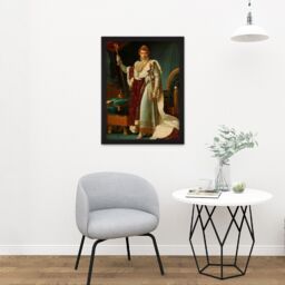 "Artery8 Wall Art Print Gerard Portrait Emperor Napoleon I Bonaparte Large Framed Wall Décor Art in White - Size: W18"" x H24""" - thumbnail 2