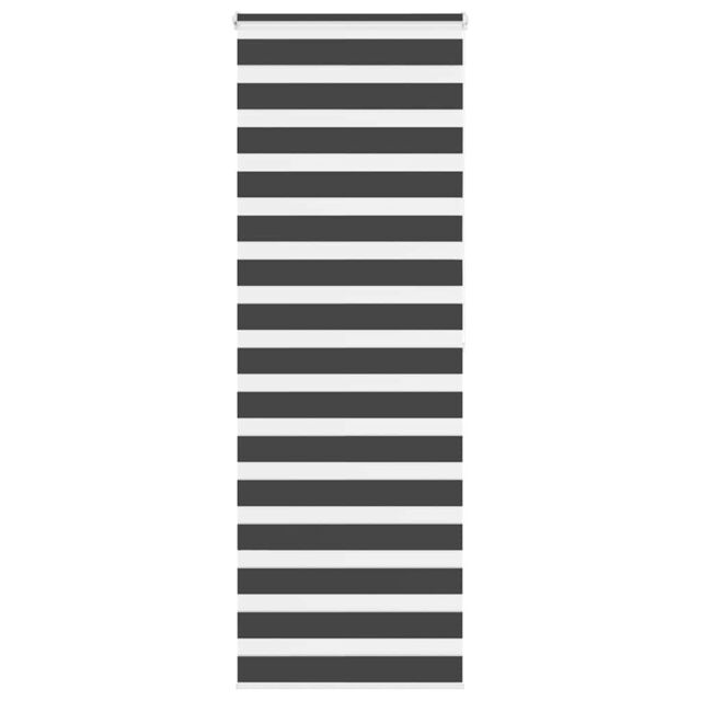 Berkfield Home Zebra Blind Black 90x200 cm Fabric Width 85.9 cm Polyester - image 1