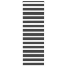 Berkfield Home Zebra Blind Black 90x200 cm Fabric Width 85.9 cm Polyester