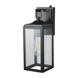 Living and Home Outdoor Wall Lamp in Black - thumbnail 6