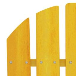 Berkfield Home Garden Adirondack Chair Solid Fir Wood Yellow - thumbnail 5