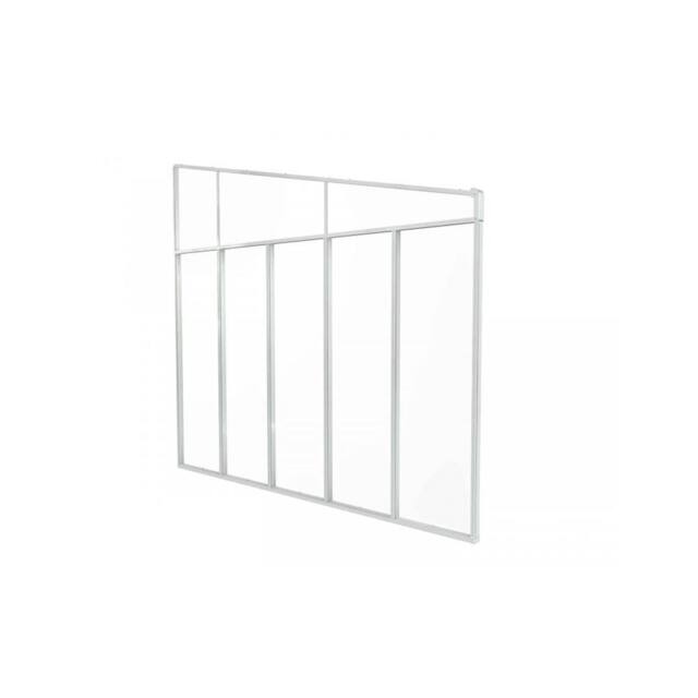 Palram Patio Cover 4 Series Sidewall, Acrylic - L319 x W6.7 x H305 cm - White - image 1