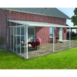 Palram Patio Cover 4 Series Sidewall, Acrylic - L319 x W6.7 x H305 cm - White - thumbnail 2