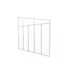 Palram Patio Cover 4 Series Sidewall, Acrylic - L319 x W6.7 x H305 cm - White - thumbnail 1