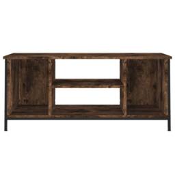 Berkfield Home TV Cabinet Smoked Oak 102x35x45 cm Engineered Wood in Brown - Size: 102 x 35 x 45 cm - thumbnail 5