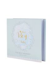 Living and Home 200 Pockets Baby Photo Album with Writing Space in Baby Blue - thumbnail 1