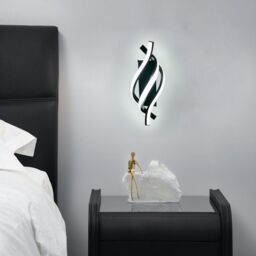 COMELY Modern Indoor Wall Lights, 22W Spiral LED Wall Lights, Black, 6500K in Black - thumbnail 2