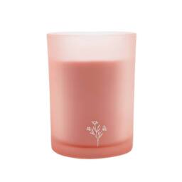 Sophia Lane Velvet Rose Floral Candle - 250g in Light Pink - thumbnail 3