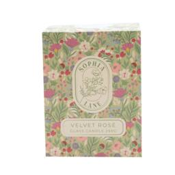 Sophia Lane Velvet Rose Floral Candle - 250g in Light Pink - thumbnail 8
