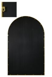 "MirrorOutlet Gold Framed Arched Leaner/Wall Garden Mirror 75"" x 47"" (190x120CM) - Size: 1 Pack" - thumbnail 6