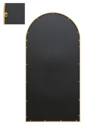 "MirrorOutlet Gold Framed Arched Leaner/Wall Garden Mirror 75"" x 47"" (190x120CM) - Size: 1 Pack" - thumbnail 5