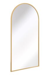 "MirrorOutlet Gold Framed Arched Leaner/Wall Garden Mirror 75"" x 47"" (190x120CM) - Size: 1 Pack" - thumbnail 4