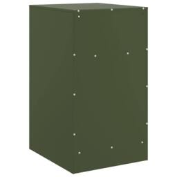 Berkfield Home Bedside Cabinets 2 pcs Olive Green 34.5x39x62 cm Steel - thumbnail 9