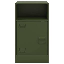 Berkfield Home Bedside Cabinets 2 pcs Olive Green 34.5x39x62 cm Steel - thumbnail 5