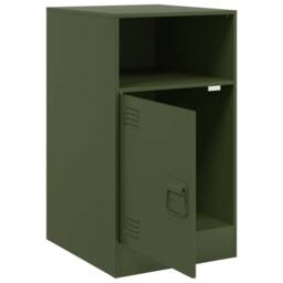 Berkfield Home Bedside Cabinets 2 pcs Olive Green 34.5x39x62 cm Steel - thumbnail 6