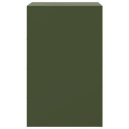 Berkfield Home Bedside Cabinets 2 pcs Olive Green 34.5x39x62 cm Steel - thumbnail 8
