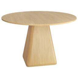 Dprodo 120CM Round Dining Table(Without Chair) in Light Oak - Size: 120 cm - thumbnail 7