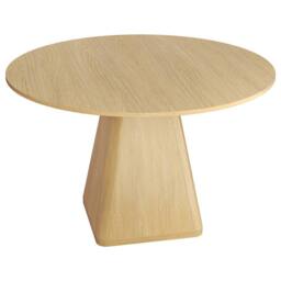Dprodo 120CM Round Dining Table(Without Chair) in Light Oak - Size: 120 cm - thumbnail 8