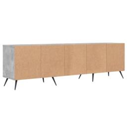 Berkfield Home TV Cabinet Concrete Grey 150x30x44.5 cm Engineered Wood - thumbnail 8