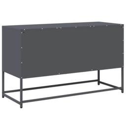 Berkfield Home TV Cabinet Anthracite 100.5x39x60.5 cm Steel in Dark Grey - thumbnail 8