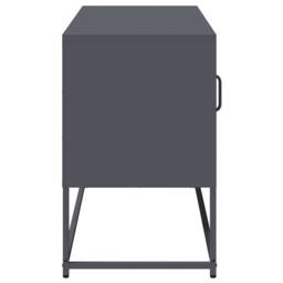 Berkfield Home TV Cabinet Anthracite 100.5x39x60.5 cm Steel in Dark Grey - thumbnail 7
