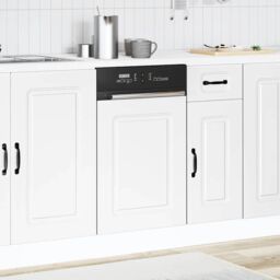 Berkfield Home Dishwasher Panel¬†Kalmar¬†White¬†45x1.5x67 cm Engineered Wood in White - Size: 45x1.5x67 cm - thumbnail 3