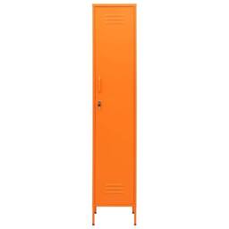 Berkfield Home Locker Cabinet Orange 35x46x180 cm Steel - Size: 35 x 46 x 180 cm - thumbnail 1