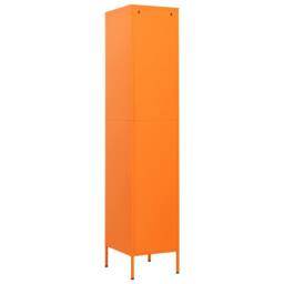 Berkfield Home Locker Cabinet Orange 35x46x180 cm Steel - Size: 35 x 46 x 180 cm - thumbnail 5