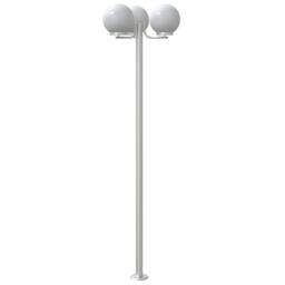 Berkfield Home Outdoor Floor Lamps 3pcs Silver 215 cm Stainless Steel - thumbnail 5