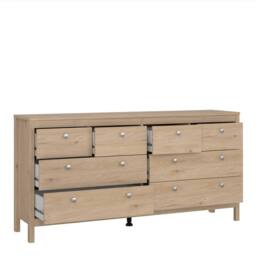 Wyld Haus Gossmere Hickory Oak Effect 8 Drawer Chest in Natural - thumbnail 5
