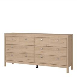 Wyld Haus Gossmere Hickory Oak Effect 8 Drawer Chest in Natural - thumbnail 3