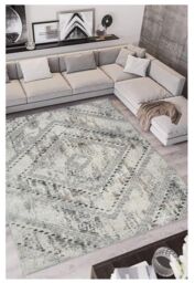 THE RUGS Abstract Collection Vintage Design Rug in Grey - D176 - Size: 160 cm x 230 cm - thumbnail 2
