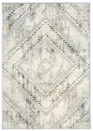 THE RUGS Abstract Collection Vintage Design Rug in Grey - D176 - Size: 160 cm x 230 cm - thumbnail 1
