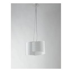 Netlighting JOYCE 2 Light Pendant Ceiling Light White 45x22x25cm - Size: 45 x 22 x 25 cm - thumbnail 2