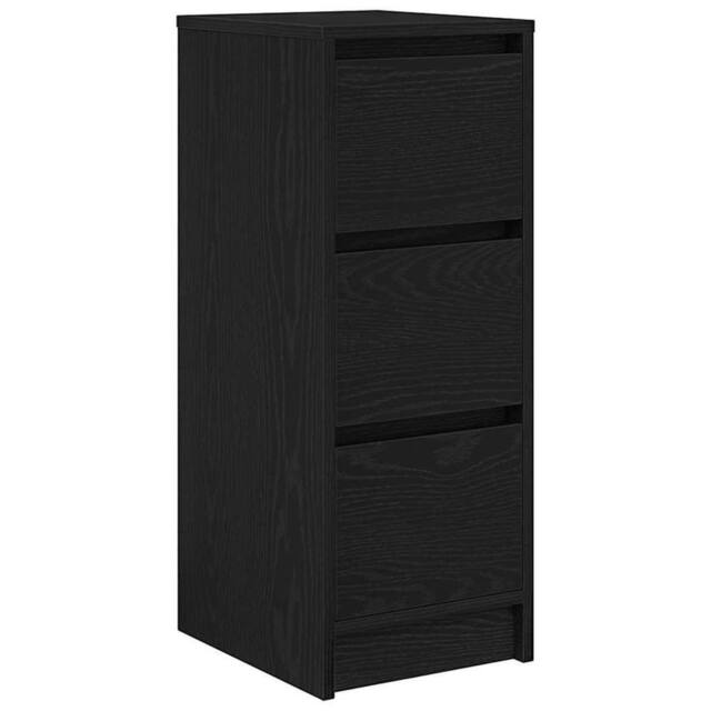 Berkfield Home Sideboard Black Oak 29.5x34x76 cm Engineered Wood - image 1