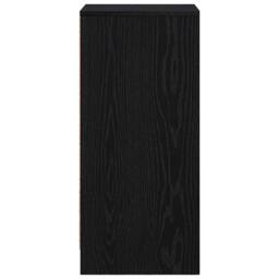 Berkfield Home Sideboard Black Oak 29.5x34x76 cm Engineered Wood - thumbnail 7