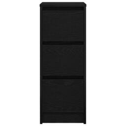 Berkfield Home Sideboard Black Oak 29.5x34x76 cm Engineered Wood - thumbnail 6