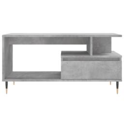 Berkfield Home Modern Coffee Table Concrete Grey 90x49x45 cm Engineered Wood - Size: 90 x 49 x 45 cm - thumbnail 5